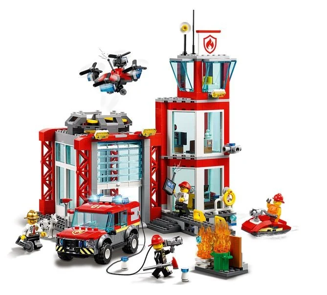 Lego City Fire Station / Caserne de Pompier - 60215