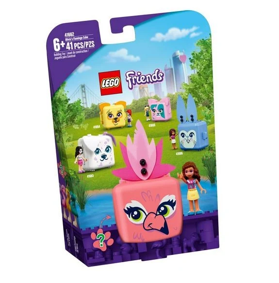 Lego Friends Olivia's Flamingo Cube/cube flamant rose - 41662