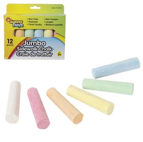 Sunny Dayz Jumbo Sidewalk Chalk / Craie géante pour trottoir