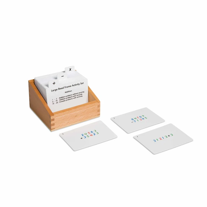 Exercices pour travail du grand boulier (en anglais) - Nienhuis AMI