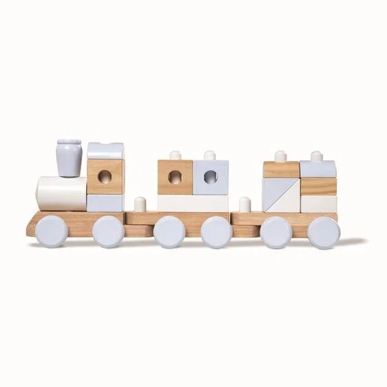 Melissa & Doug Jumbo Stacking Train (Neutral) / Train d'empilage géant (neutre) (Montreal, In-Store or Pickup ONLY)