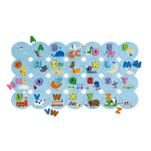 Janod Puzzle Learn the Alphabet (French) / Apprenez l'alphabet