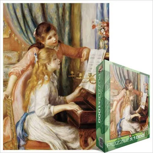Eurographics Puzzle Renoir Girls at the Piano / Les filles au piano