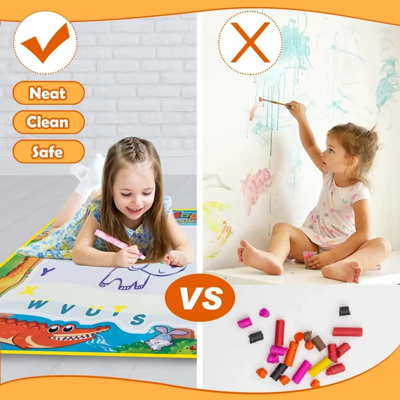 80x60CM Christmas Style Magic Water Doodle Mat Toy