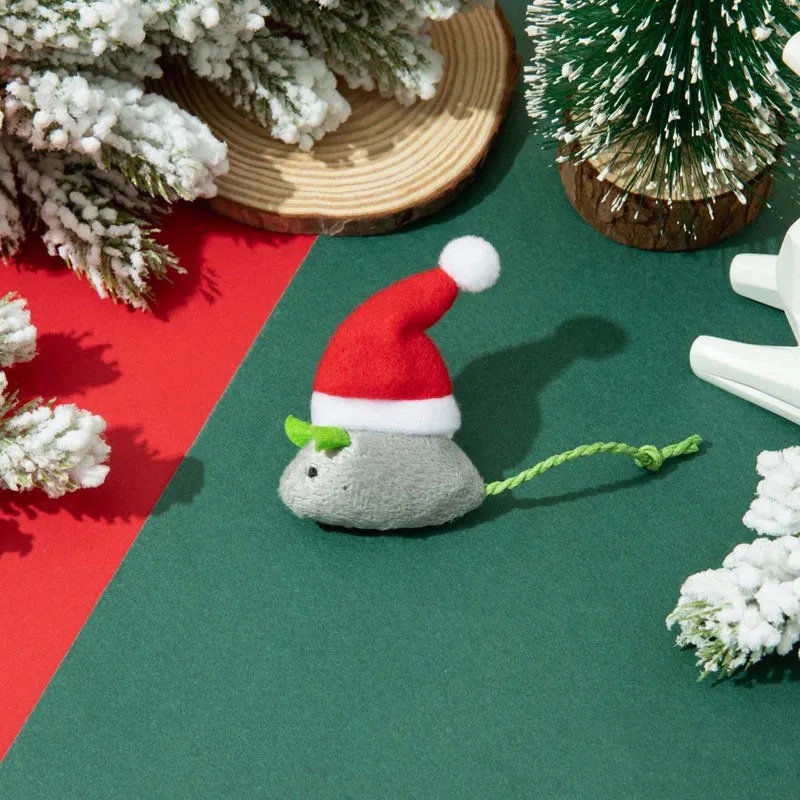 Christmas Catnip Mouse Toy Style A