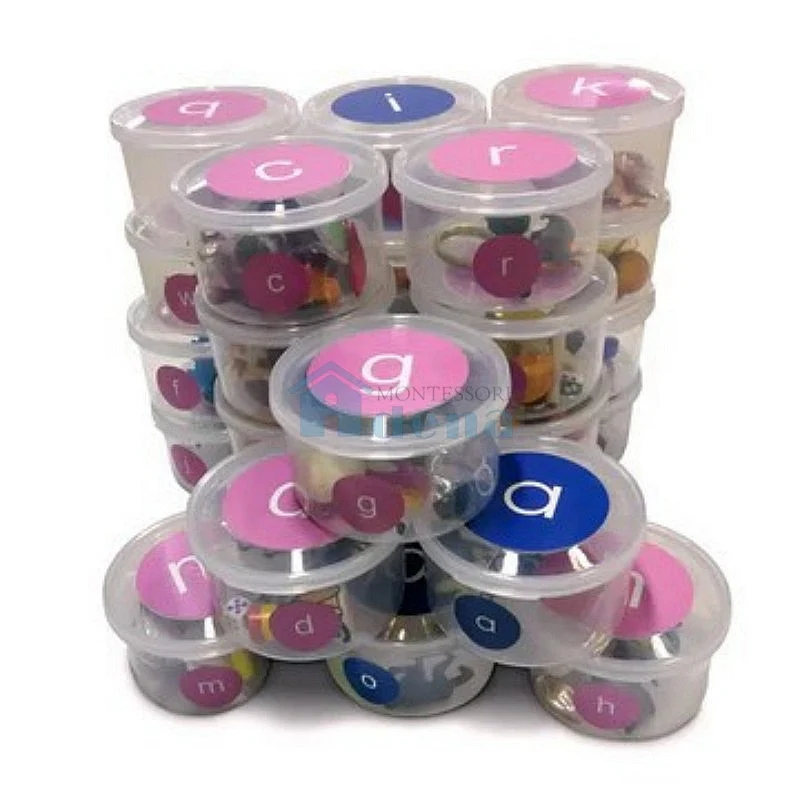 Adena Montessori Language Vowel and Consonant Sound Objects -125pcs L003