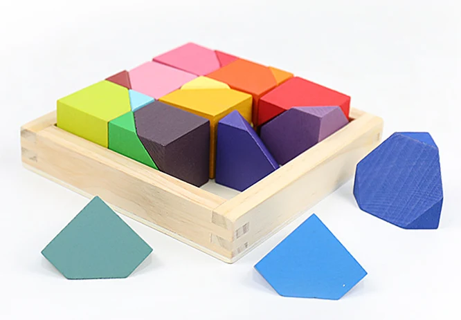 Colorful Corner block 3D puzzle