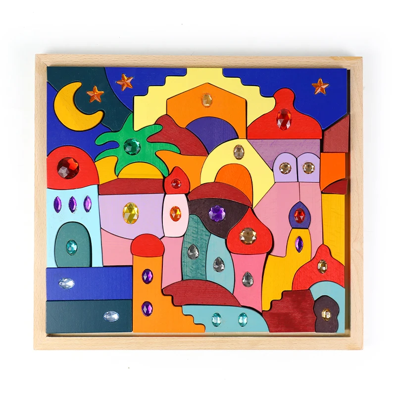 Bright Oriental Diamond Building Blocks