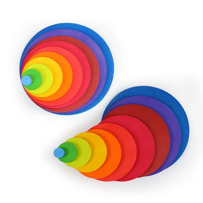 DIY Raibow Concentric Ring toys