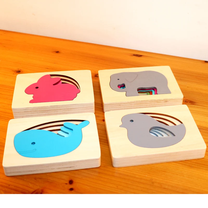 Five-story puzzle (4 pcs a set)