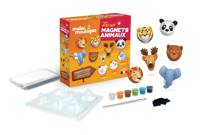 Mako moulages – Mon Atelier Magnets Animaux | Kit créatif DIY enfants dès 5 ans