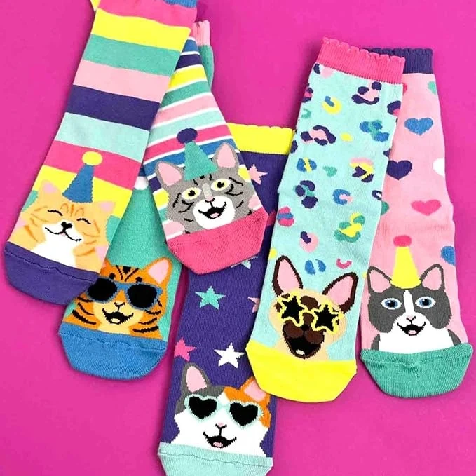 KITTEN HEELS – Coffret 6 Chaussettes Dépareillées | United Oddsocks | Taille 37-42