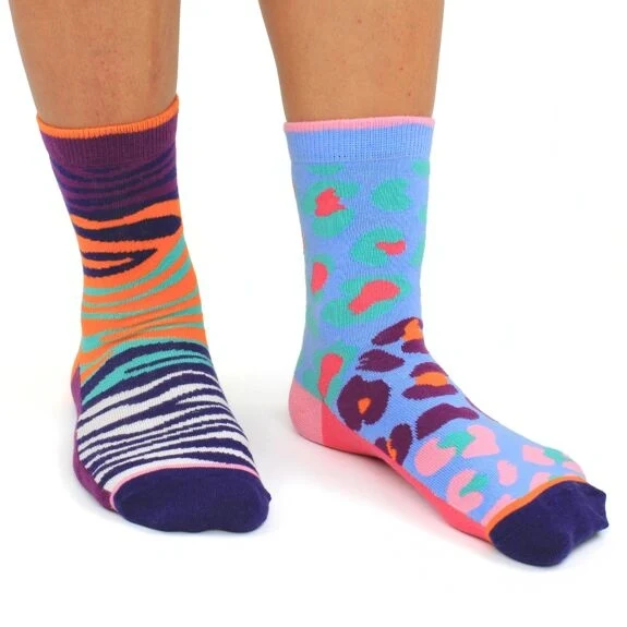 Coffret Chaussettes Dépareillées – 6 Chaussettes Fantaisie | United Oddsocks (UK 4–8 / EU 37–42)