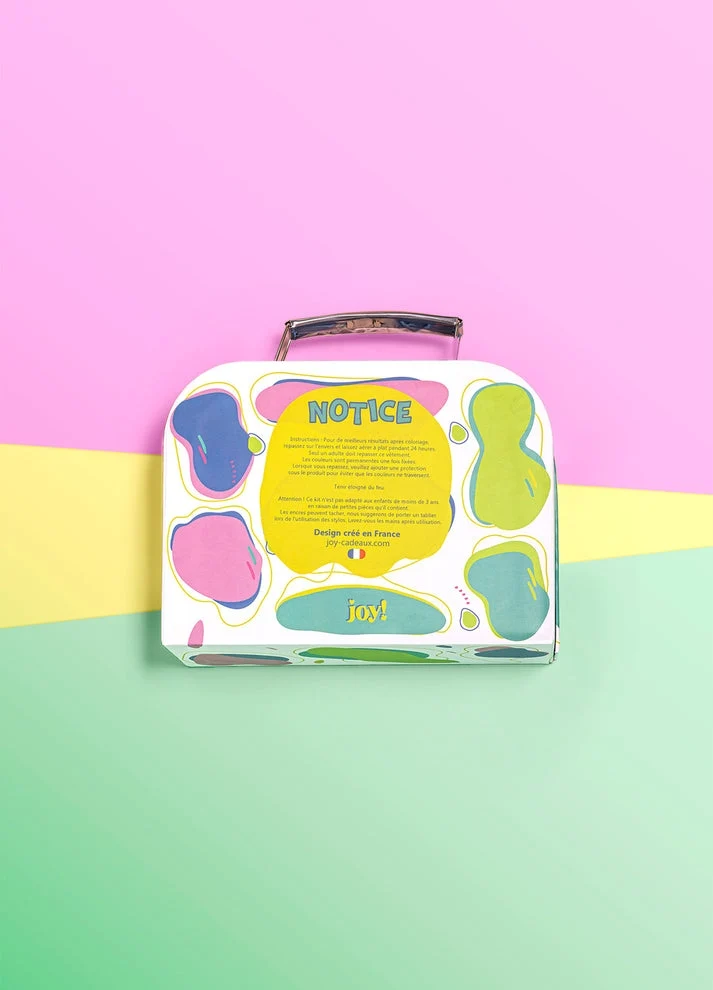 Pyjama à colorier Licornes – Fille | Coffret créatif JOY! avec feutres lavables