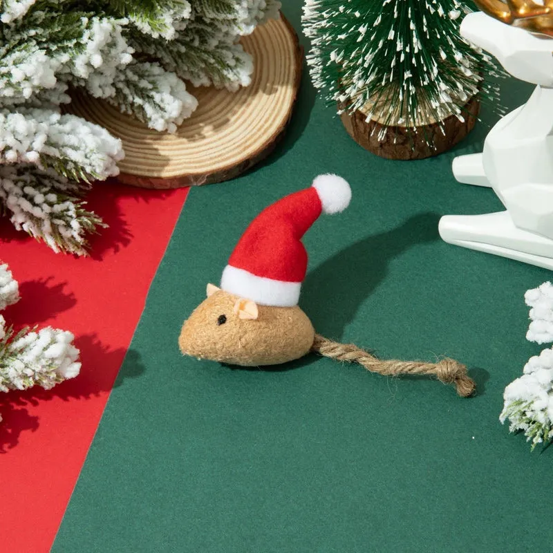 Christmas Catnip Mouse Toy Style D