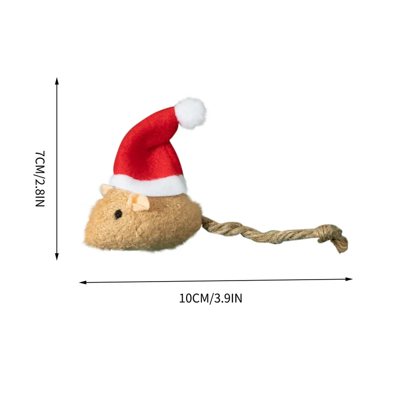 Christmas Catnip Mouse Toy Style D