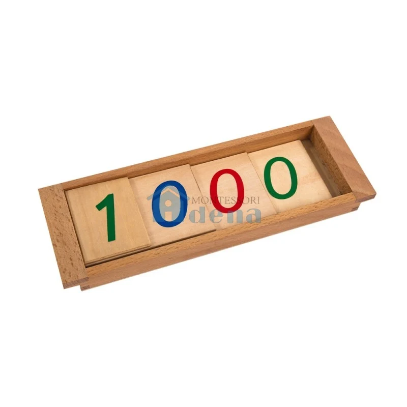 Large Wooden Number Cards With Box (1-1000) C306