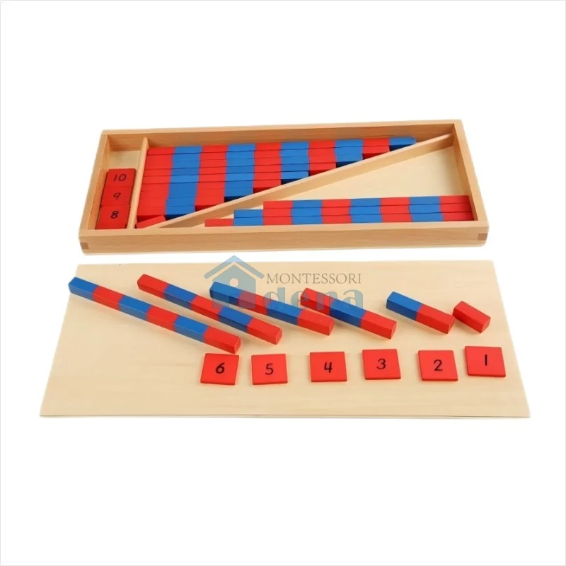 Adena Montessori Materials Small Numerical Rods Montessori Math Toys