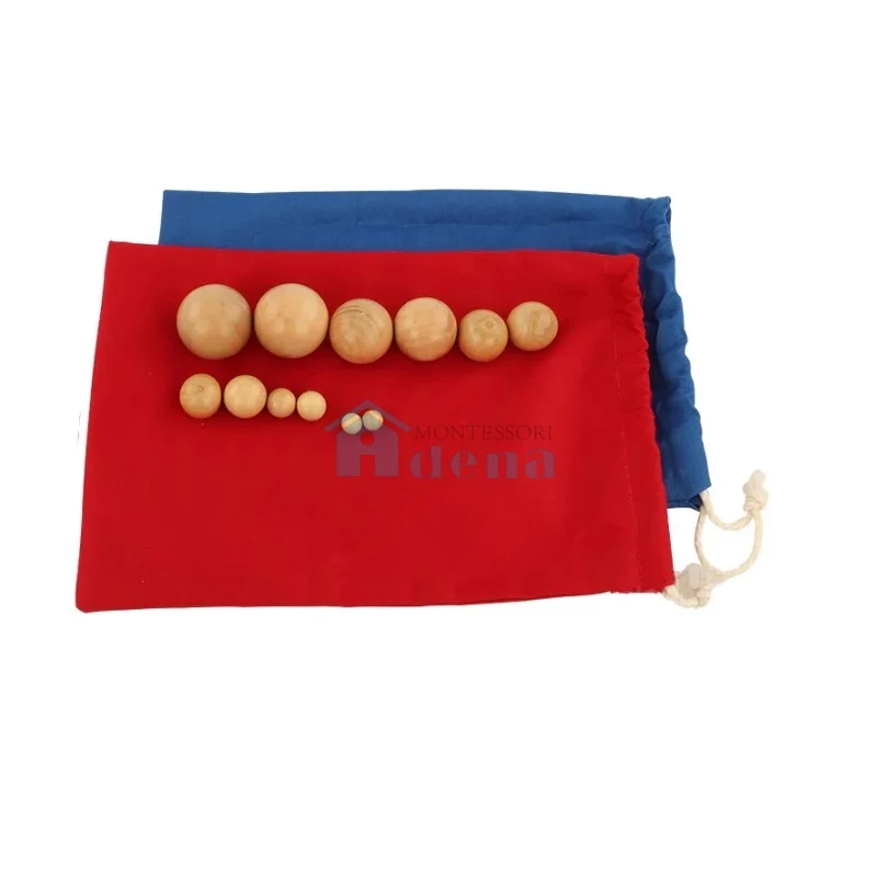 Adena Montessori Mystery Bag 2: Same Shape diff.size Educational Materials
