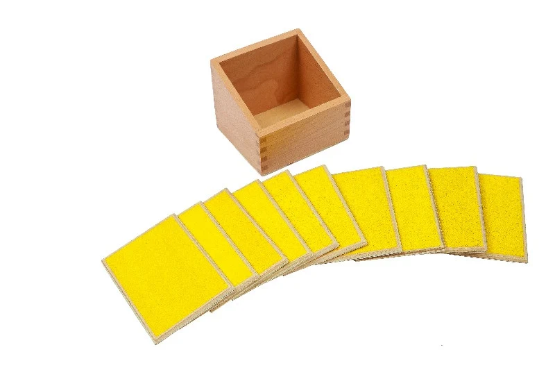Adena Montessori Touch Boards With Box Montessori Primary Sensorial Material