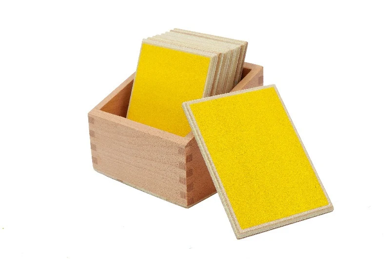 Adena Montessori Touch Boards With Box Montessori Primary Sensorial Material