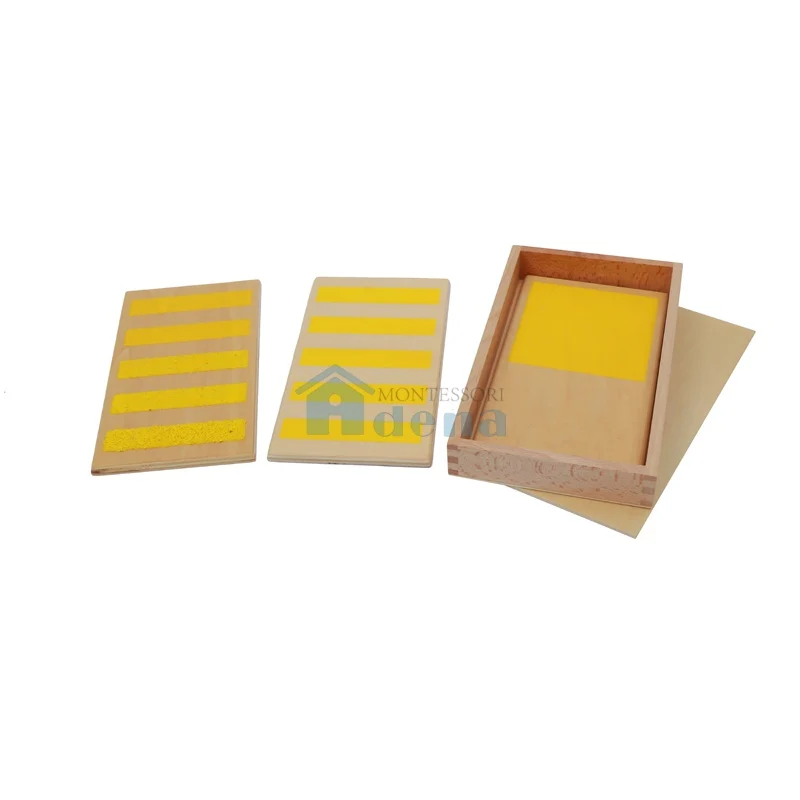 Adena Montessori Rough & Smooth Boards with Box Sensorial Educational Tools