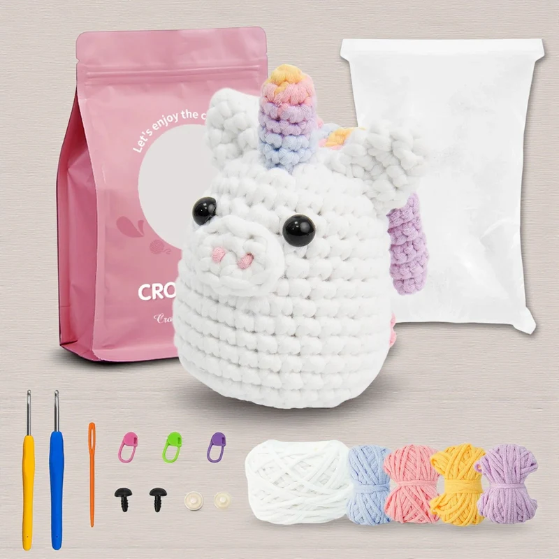 Kit Amigurumi Licorne en crochet