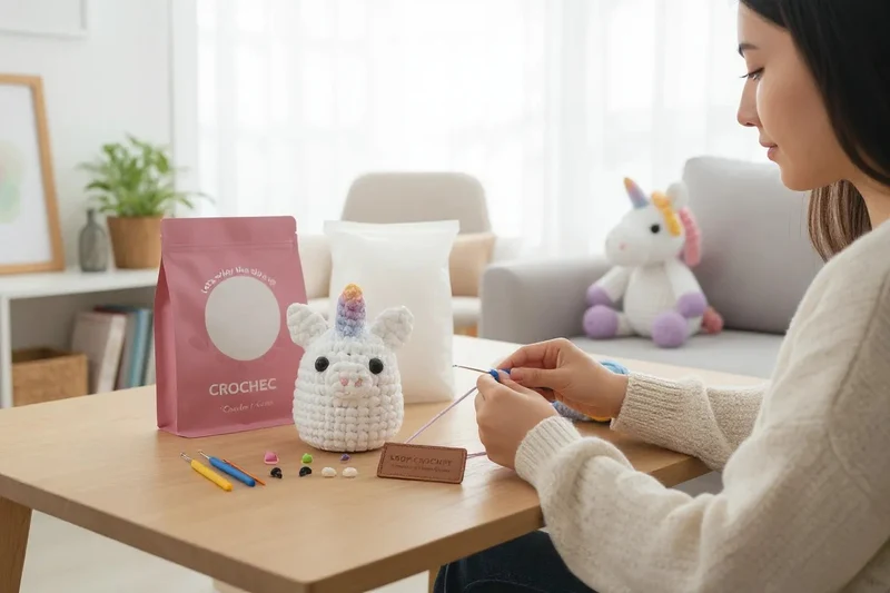 Kit Amigurumi Licorne en crochet
