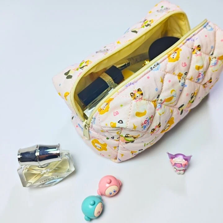 Coffret Kawaï Cute Kitty Chat Tote Bag & Trousse Idée Cadeau