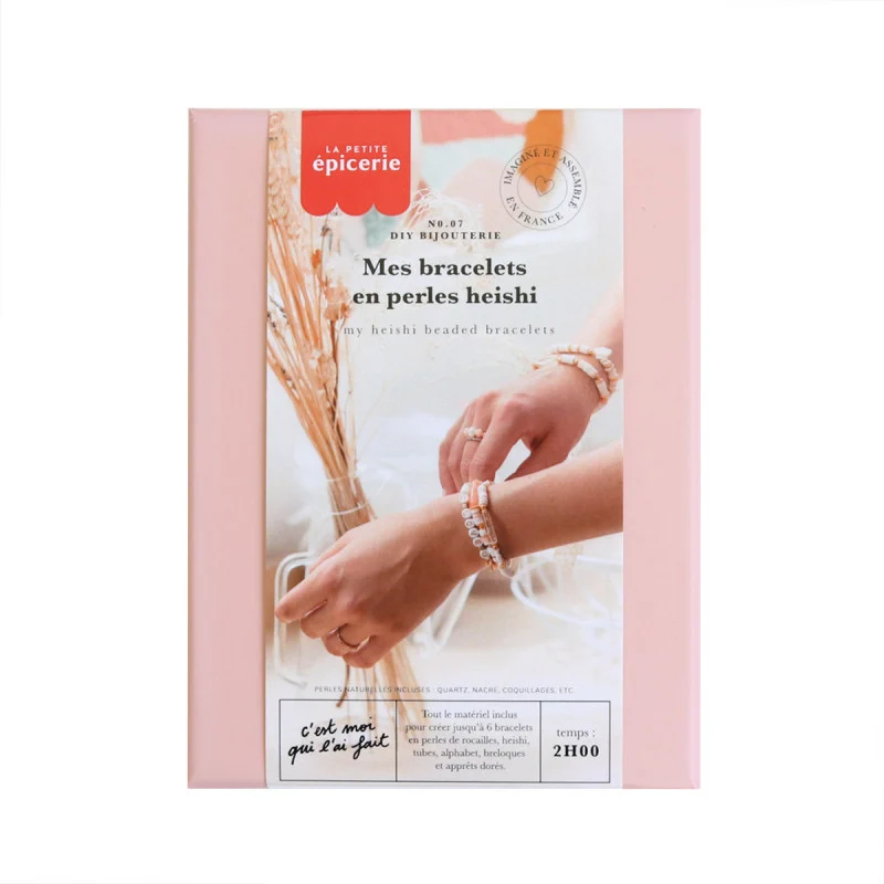 Kit DIY Bijouterie – Mes Bracelets en Perles Heishi | Créez jusqu’à 6 Bracelets Tendance