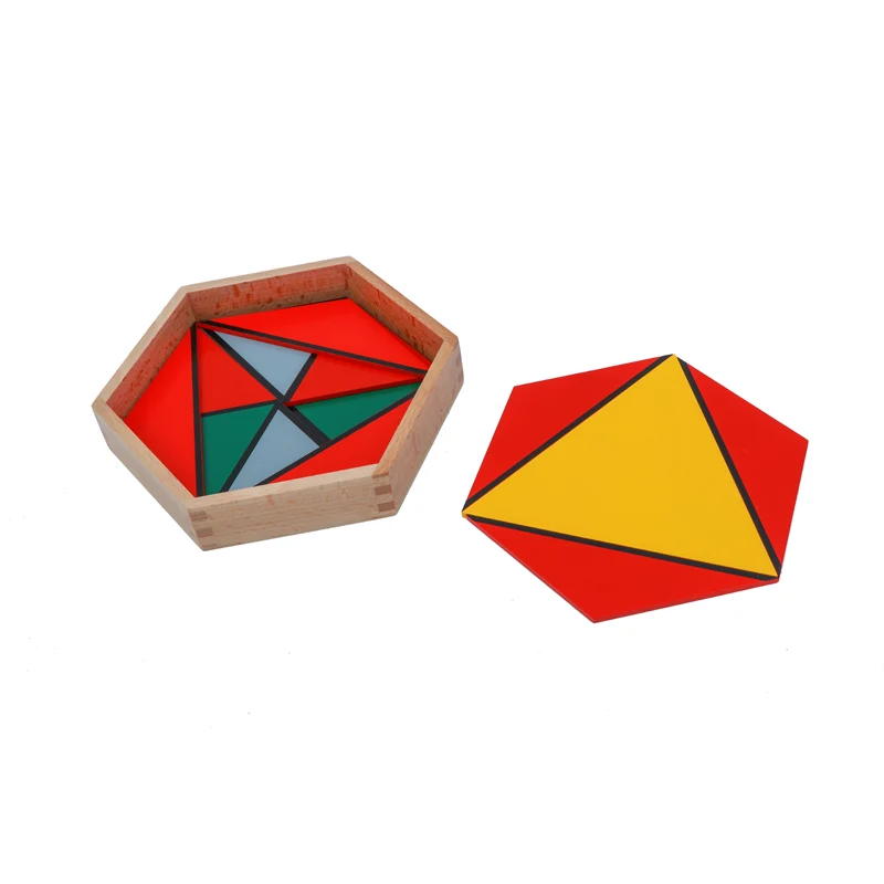 Adena Montessori Constructive Triangles With 5 Boxes Educational Materials