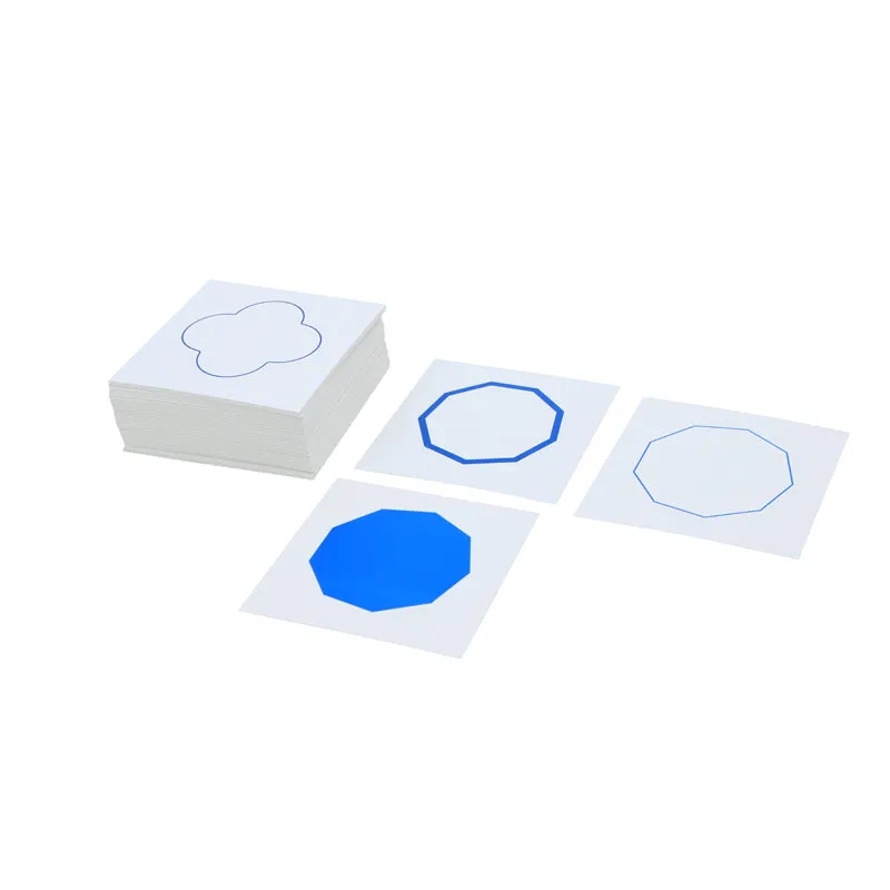 Adena Montessori Cards For Geometric Cabinet Educational Materials