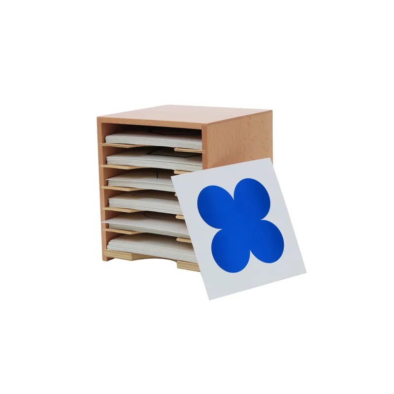 Adena Montessori Geometric Card Cabinet Primary Sensorial Material