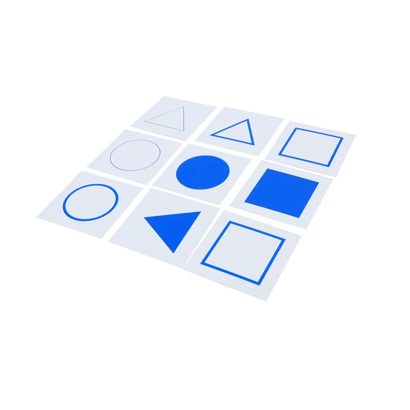 Adena Montessori Materials Cards For Geometric Demonstration Tray-in card