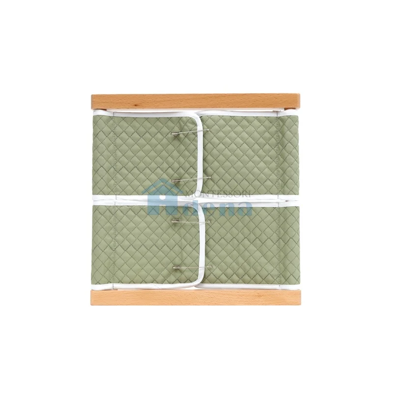 Adena Montessori Frame Educational Toy Safety Pins Dressing Frame
