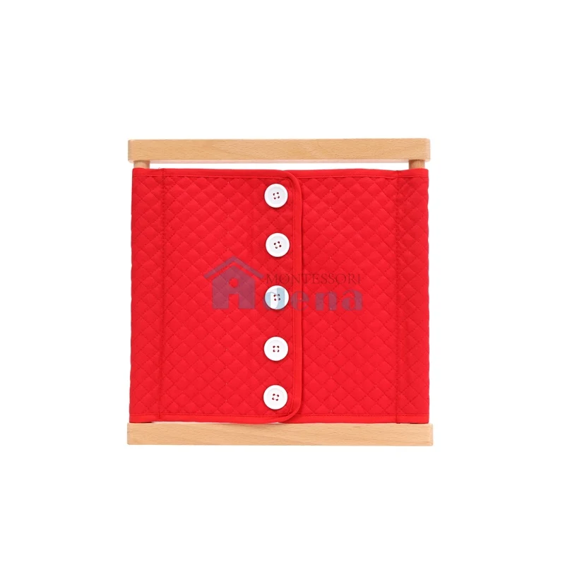Adena Montessori Practical Life Materials Large Buttons Dressing Frame