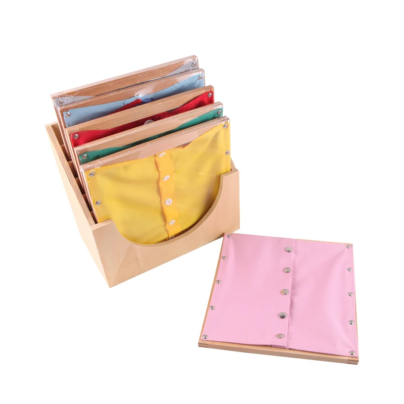 Adena Montessori Practical Life Materials 6 Dressing Frames & Stand