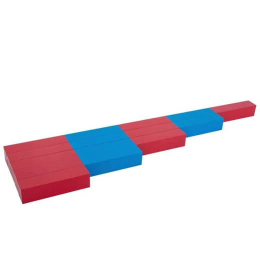 Adena Montessori Numerical Rods 5 steps Children Wood Math Toys
