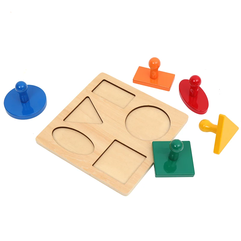 Adena Montessori Materials 5-shape Puzzle grossy