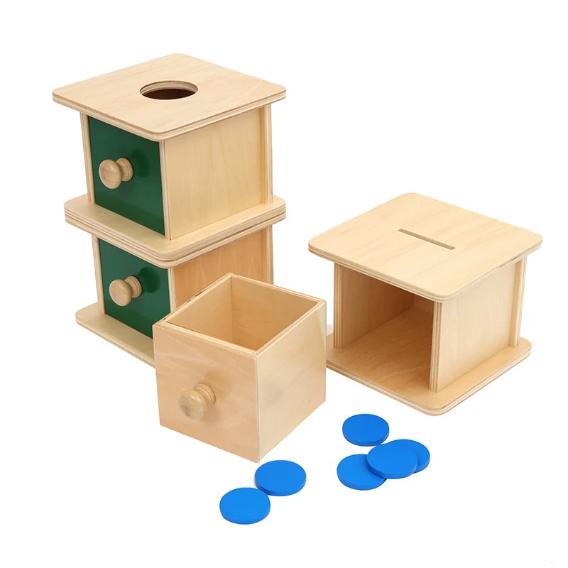 Adena Montessori Materials Infant Coin Box