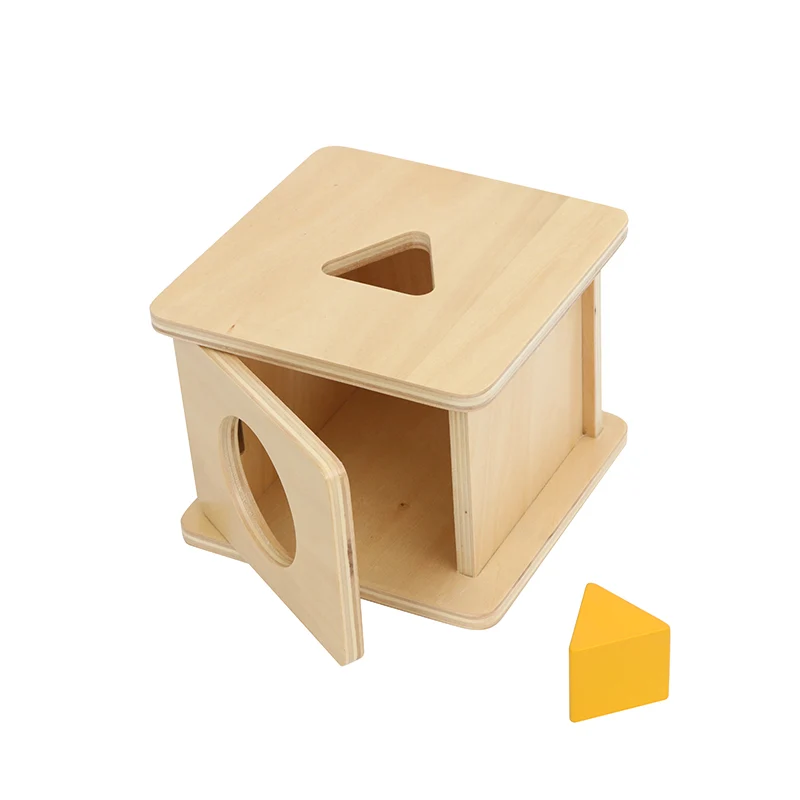 Adena Montessori Materials Imbucare Box w/ Triangle Prism