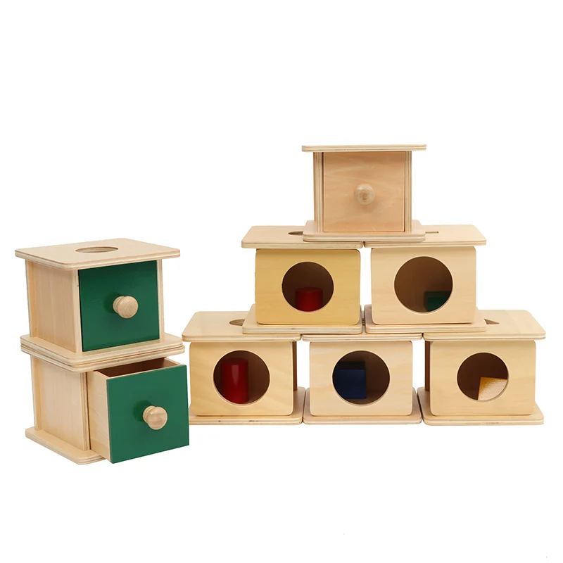 Adena Montessori Materials Imbucare Box w/ Rectangular Prism