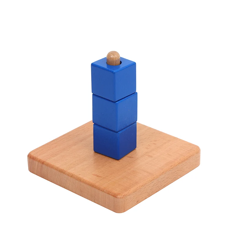 Adena Montessori Cubes on Vertical Dowel infants and toddlers