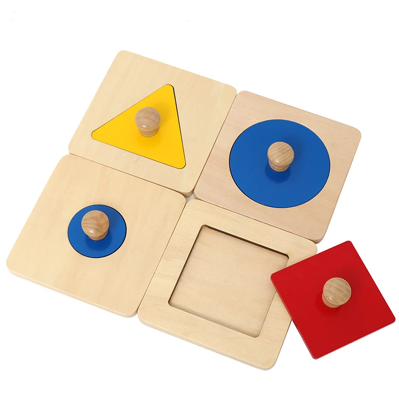 Adena Montessori Materials Single Shape Puzzles Infants and Toddlers