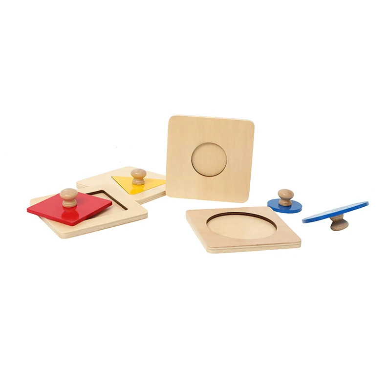 Adena Montessori Materials Single Shape Puzzles Infants and Toddlers
