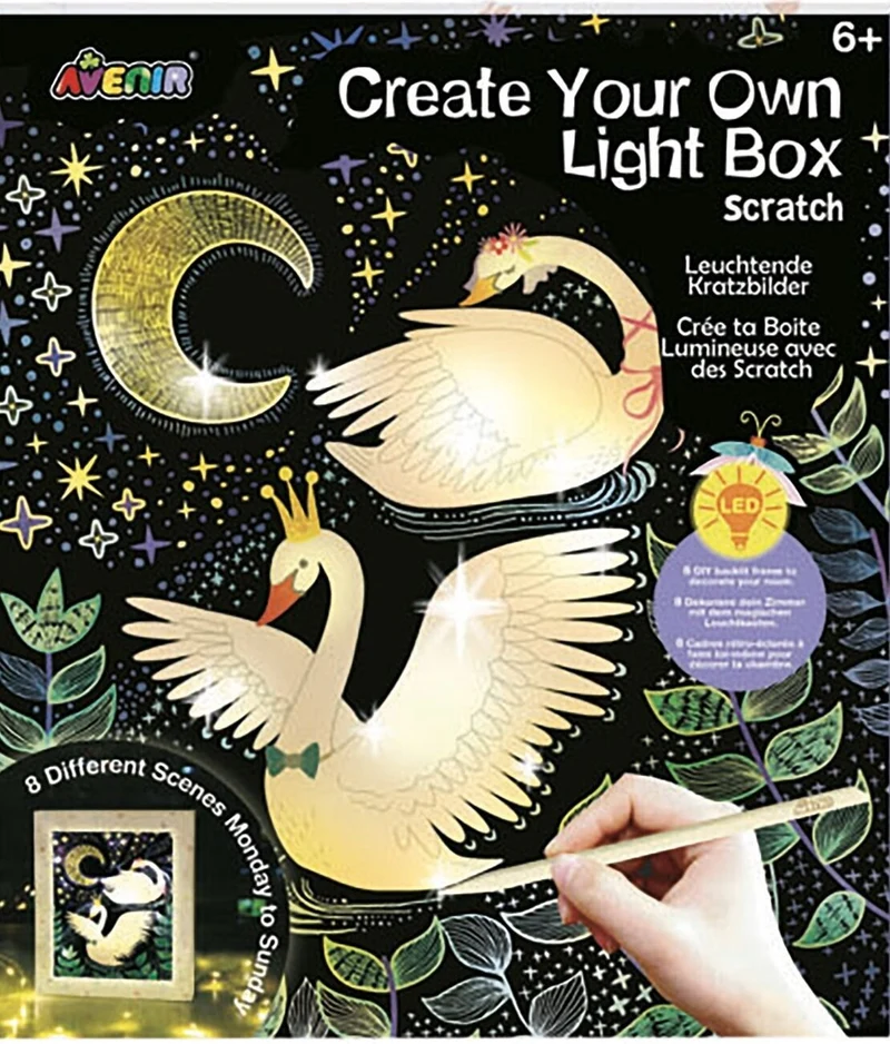 Boîte Lumineuse à Gratter Voyage Magique – Activité Créative Enfant