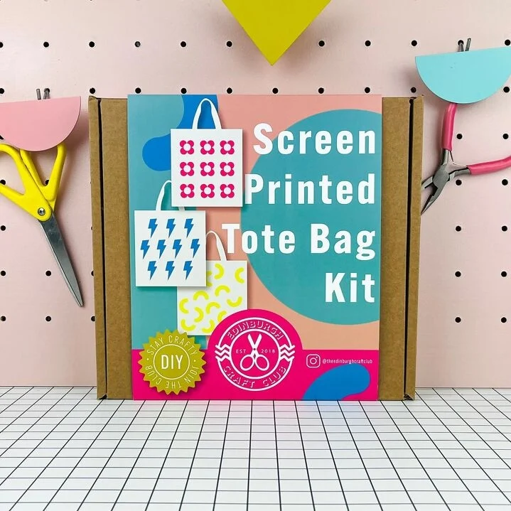 Kit de Sérigraphie DIY avec Cerceau de Broderie – Personnalisez votre Fourre-Tout en Coton
