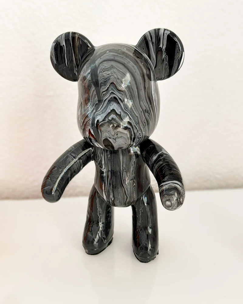 Kit Pouring Art Figurine à Personnaliser – Teddy, Lapin, Chien Ballon,Bulldogue, Labubu, Basket