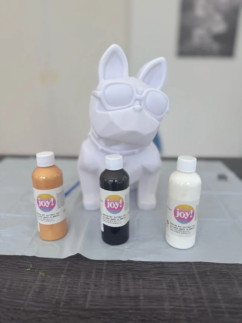Kit Pouring Art Figurine à Personnaliser – Teddy, Lapin, Chien Ballon,Bulldogue, Labubu, Basket