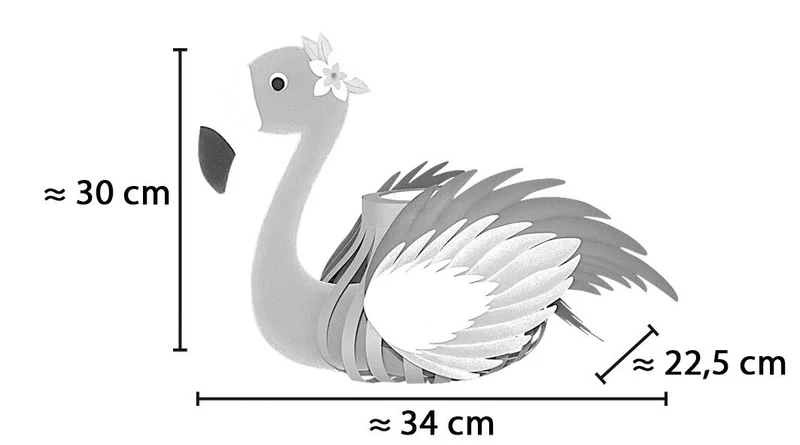 Kit de fabrication de lanternes « Flamingo »